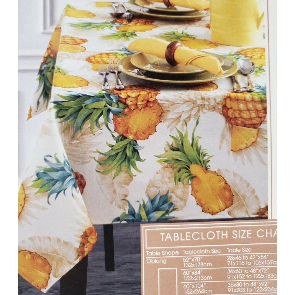 Printed Fabric Tablecloth 52